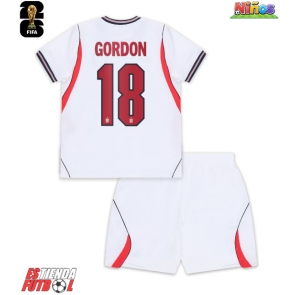 Inglaterra Anthony Gordon #18 Primera Equipación Niños Mundial 2026 Manga Corta (+ Pantalones cortos)